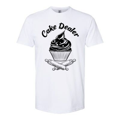 Cake Dealer Funny Cupcake Baker Baking Love Kitchen Gift Cute Gift Softstyle CVC T-Shirt