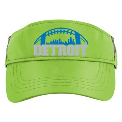 Cool Detroit Football With City Adult Drive Performance Visor