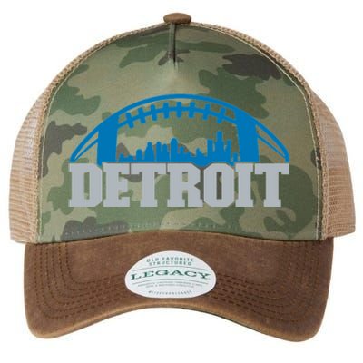 Cool Detroit Football With City Legacy Tie Dye Trucker Hat