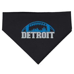 Cool Detroit Football With City USA-Made Doggie Bandana