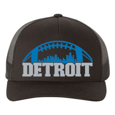 Cool Detroit Football With City Yupoong Adult 5-Panel Trucker Hat