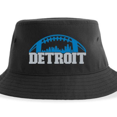 Cool Detroit Football With City Sustainable Bucket Hat