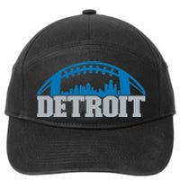 Cool Detroit Football With City 7-Panel Snapback Hat