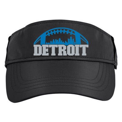 Cool Detroit Football With City Adult Drive Performance Visor