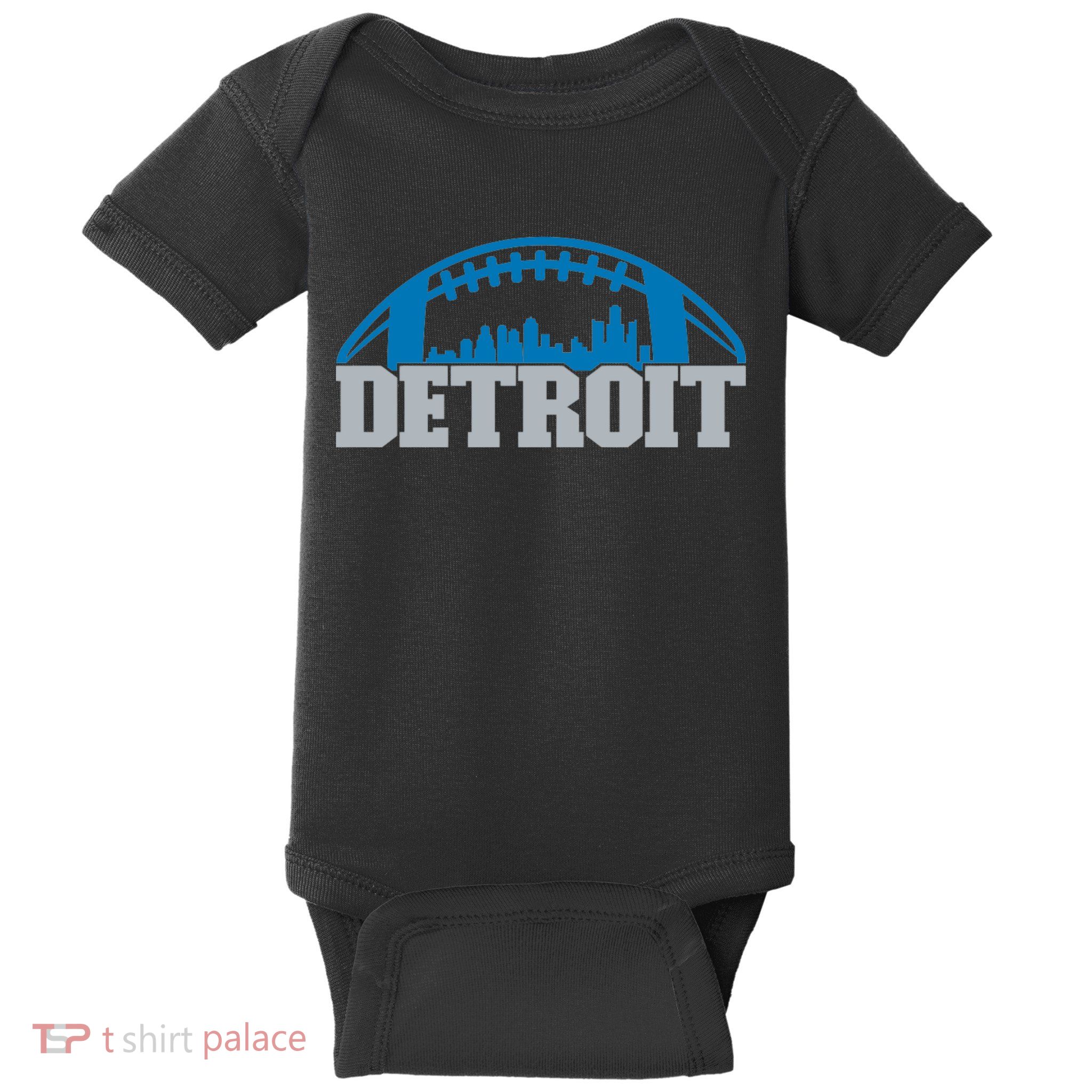 Cool Detroit Football With City Baby Bodysuit
