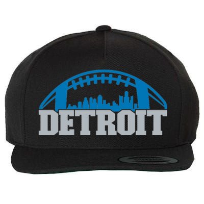 Cool Detroit Football With City Wool Snapback Cap