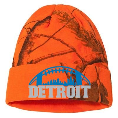 Cool Detroit Football With City Kati Licensed 12" Camo Beanie