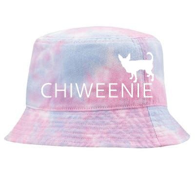 Chiweenie Dog Funny Logo Tie-Dyed Bucket Hat