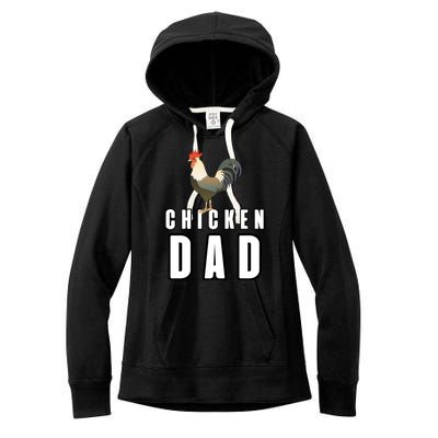 Chicken Dad Farmer Women's Fleece Hoodie