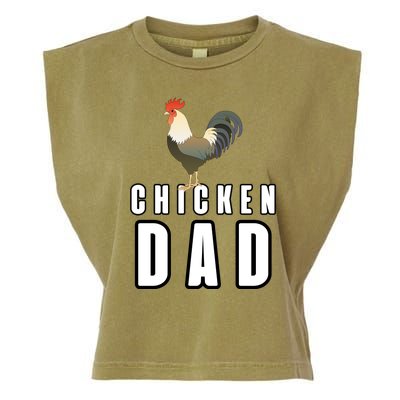 Chicken Dad Farmer Garment-Dyed Women's Muscle Tee