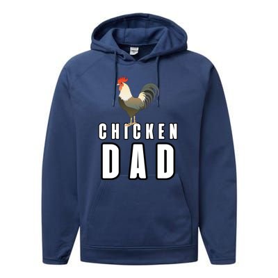 Chicken Dad Farmer Performance Fleece Hoodie