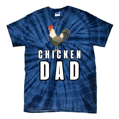 Chicken Dad Farmer Tie-Dye T-Shirt