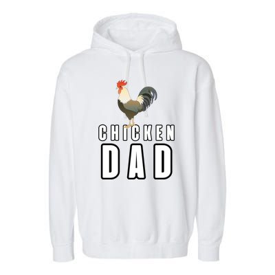 Chicken Dad Farmer Garment-Dyed Fleece Hoodie