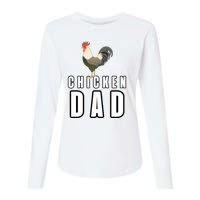 Chicken Dad Farmer Womens Cotton Relaxed Long Sleeve T-Shirt