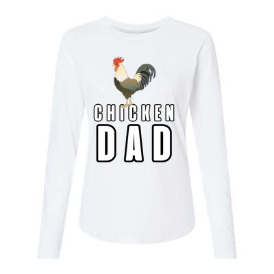 Chicken Dad Farmer Womens Cotton Relaxed Long Sleeve T-Shirt