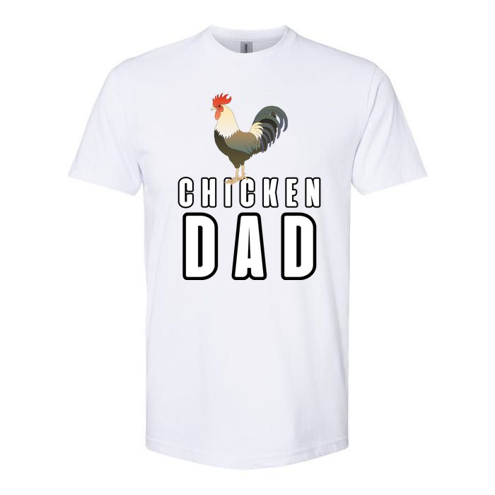 Chicken Dad Farmer Softstyle CVC T-Shirt