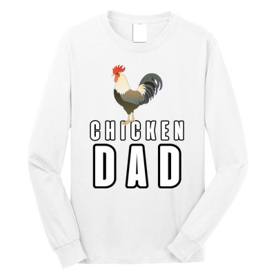 Chicken Dad Farmer Long Sleeve Shirt