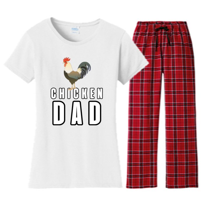 Chicken Dad Farmer Women's Flannel Pajama Set