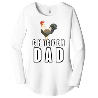 Chicken Dad Farmer Women's Perfect Tri Tunic Long Sleeve Shirt