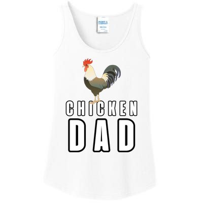 Chicken Dad Farmer Ladies Essential Tank