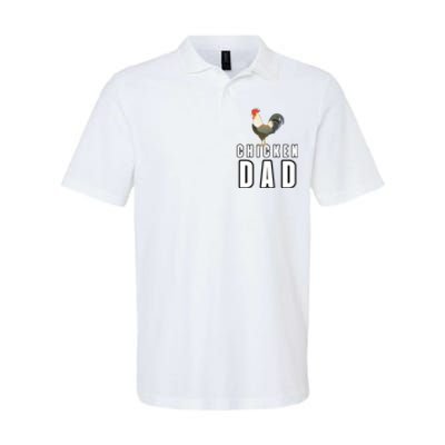 Chicken Dad Farmer Softstyle Adult Sport Polo