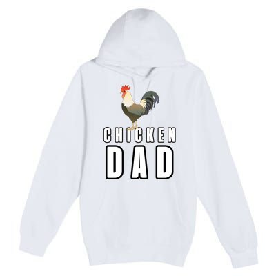 Chicken Dad Farmer Premium Pullover Hoodie