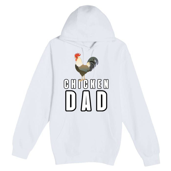 Chicken Dad Farmer Premium Pullover Hoodie