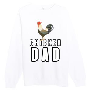 Chicken Dad Farmer Premium Crewneck Sweatshirt