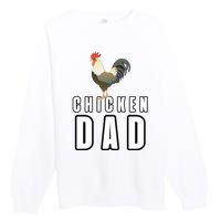 Chicken Dad Farmer Premium Crewneck Sweatshirt