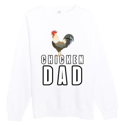 Chicken Dad Farmer Premium Crewneck Sweatshirt