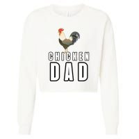 Chicken Dad Farmer Cropped Pullover Crew