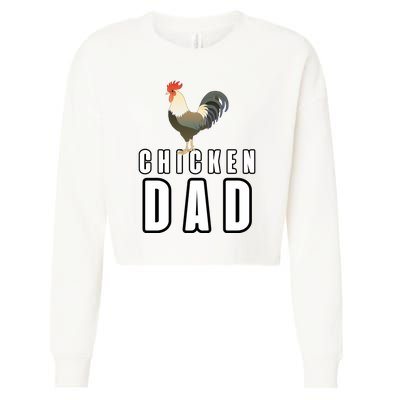 Chicken Dad Farmer Cropped Pullover Crew