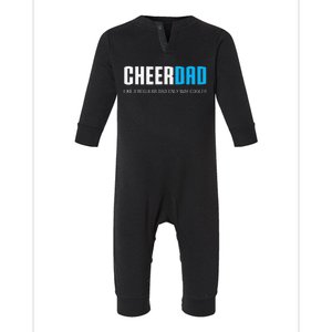 Cheer Dad Funny Cute Fathers Day Gift Cheerleading Infant Fleece One Piece