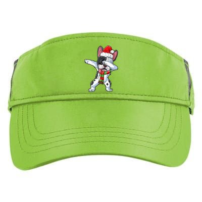 Cute Dabbing French Bulldog Christmas Hat Adults Xmas Gift Adult Drive Performance Visor