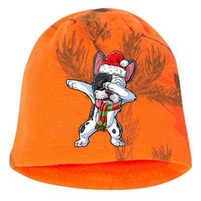 Cute Dabbing French Bulldog Christmas Hat Adults Xmas Gift Kati - Camo Knit Beanie