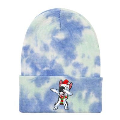 Cute Dabbing French Bulldog Christmas Hat Adults Xmas Gift Tie Dye 12in Knit Beanie