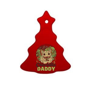 Chinchilla Daddy For Father's Day Great Gift Ceramic Tree Ornament