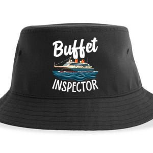 Cruise Design For Buffet Inspector Funny Cruise Sustainable Bucket Hat