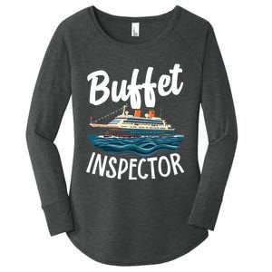 Cruise Design For Buffet Inspector Funny Cruise Women's Perfect Tri Tunic Long Sleeve Shirt