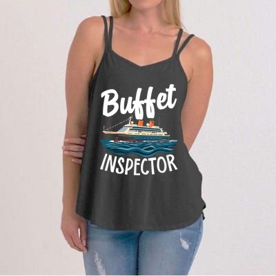 Cruise Design For Buffet Inspector Funny Cruise Women's Strappy Tank