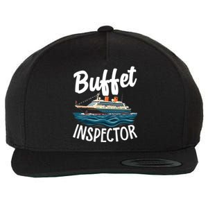 Cruise Design For Buffet Inspector Funny Cruise Wool Snapback Cap