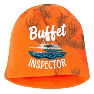 Cruise Design For Buffet Inspector Funny Cruise Kati - Camo Knit Beanie