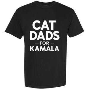 Cat Dads For Kamala President Harris Democrat Vote Blue 2024 Garment-Dyed Heavyweight T-Shirt