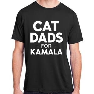 Cat Dads For Kamala President Harris Democrat Vote Blue 2024 Adult ChromaSoft Performance T-Shirt