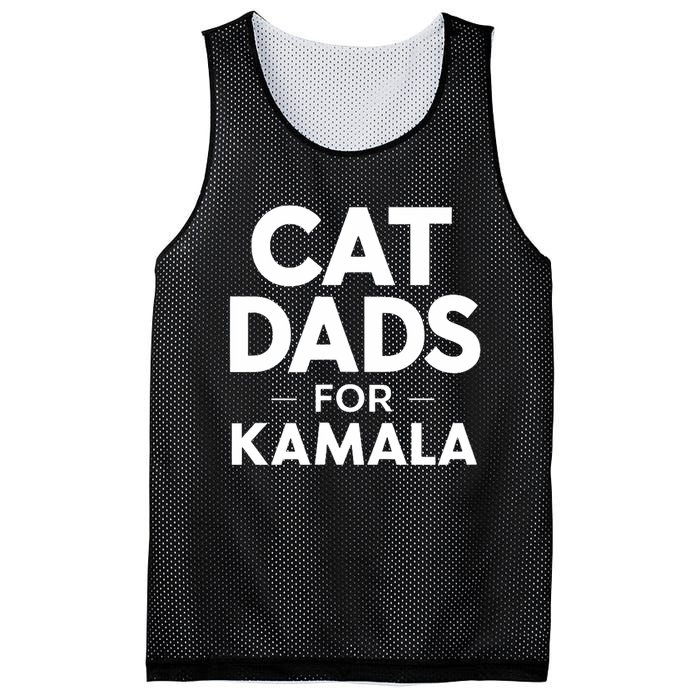 Cat Dads For Kamala President Harris Democrat Vote Blue 2024 Mesh Reversible Basketball Jersey Tank