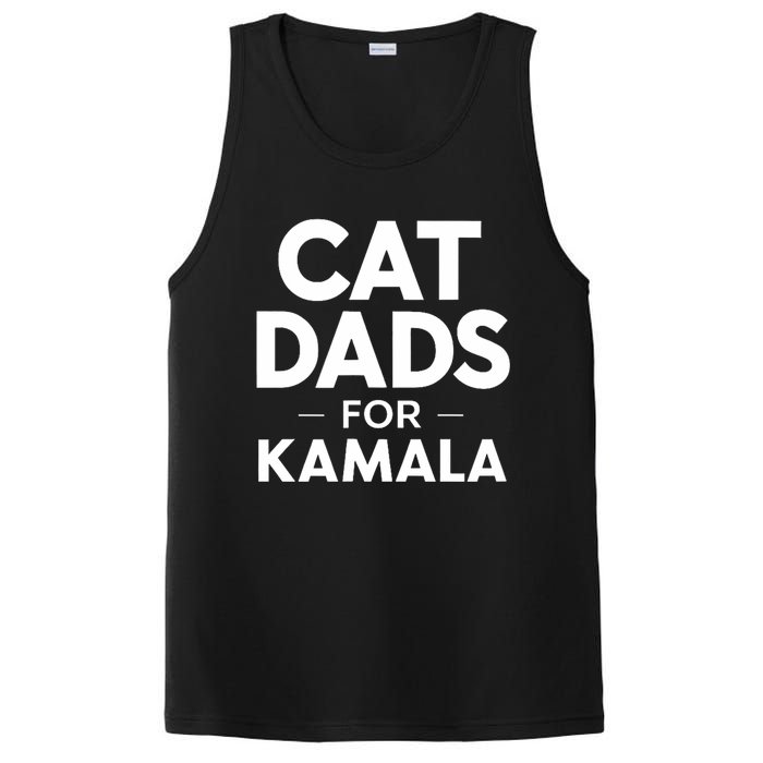 Cat Dads For Kamala President Harris Democrat Vote Blue 2024 PosiCharge Competitor Tank