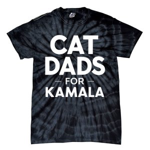 Cat Dads For Kamala President Harris Democrat Vote Blue 2024 Tie-Dye T-Shirt