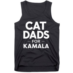 Cat Dads For Kamala President Harris Democrat Vote Blue 2024 Tank Top