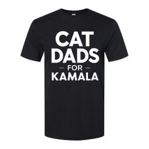 Cat Dads For Kamala President Harris Democrat Vote Blue 2024 Softstyle CVC T-Shirt