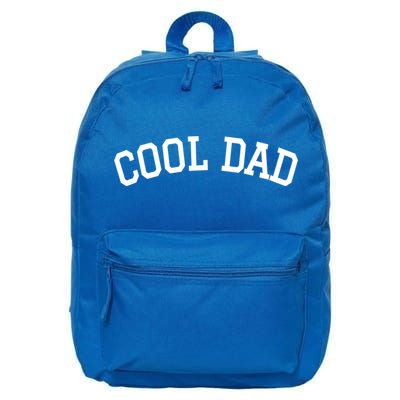 Cool Dad Fathers Funny Cool Gift 16 in Basic Backpack